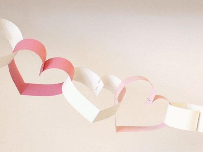 Valentine’s Day Diy Gifts, garland of hearts