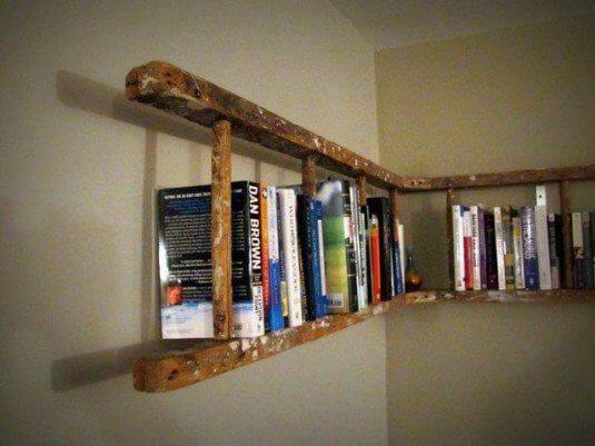 12 Fun And Easy Ideas How to Incorporate A Wooden Ladder In Your Interior