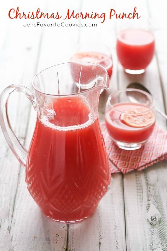 Christmas Morning Punch, easy punch recipes