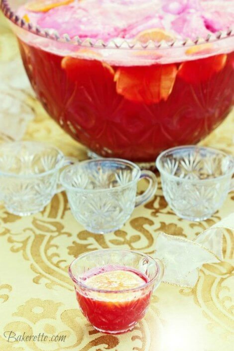 Sparkling Holiday Punch, easy punch recipes
