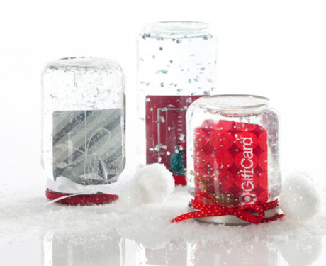 DIY Gift Card Snow Globes