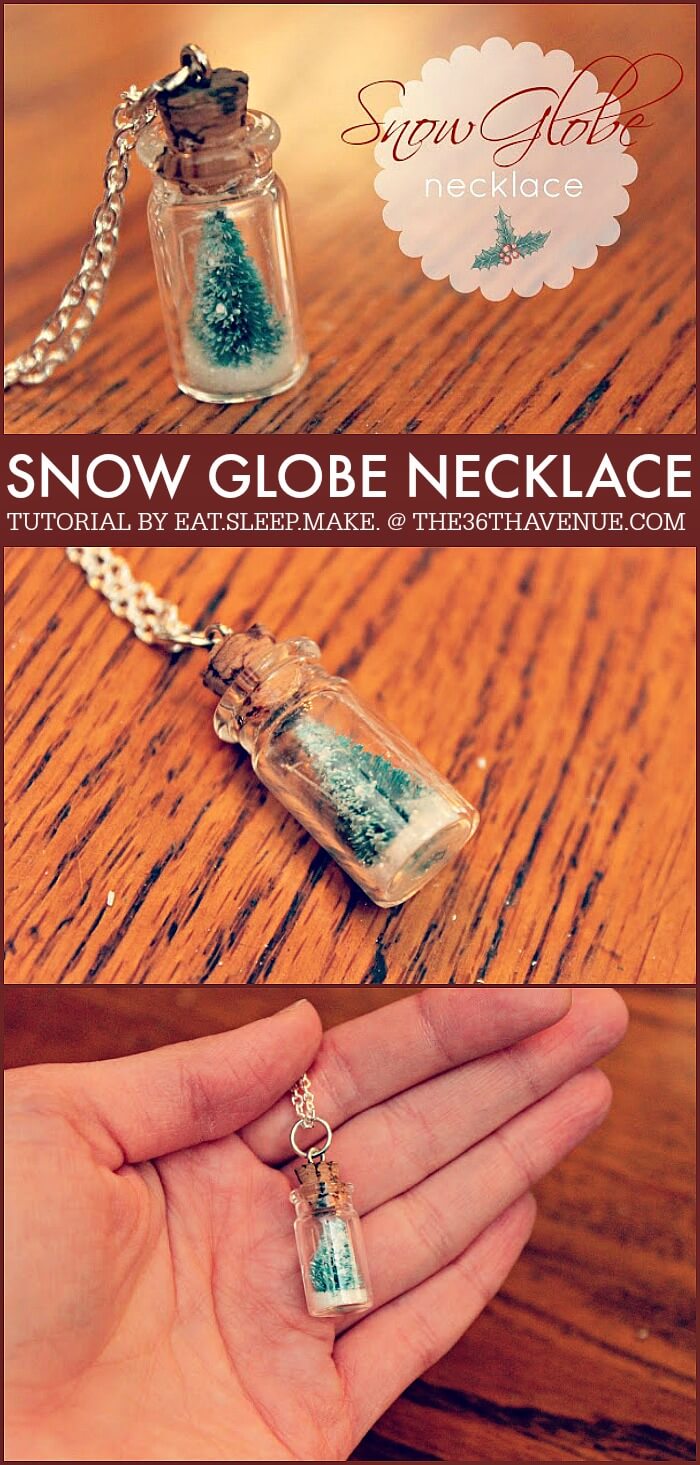 DIY Snow Globe Necklace