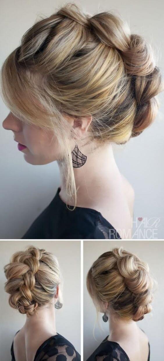 Five Easy And Absolutely Adorable Braid Hairstyles to Try, Dutch Braid Updo