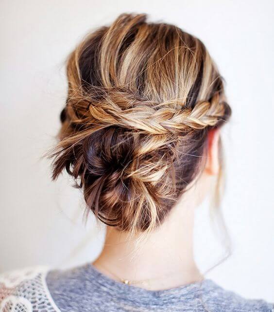 Five Easy And Absolutely Adorable Braid Hairstyles to Try, The Braided Bun