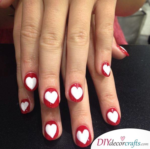 10 Best Nail Designs For A Date Night, Heart Gloss Cut-Outs