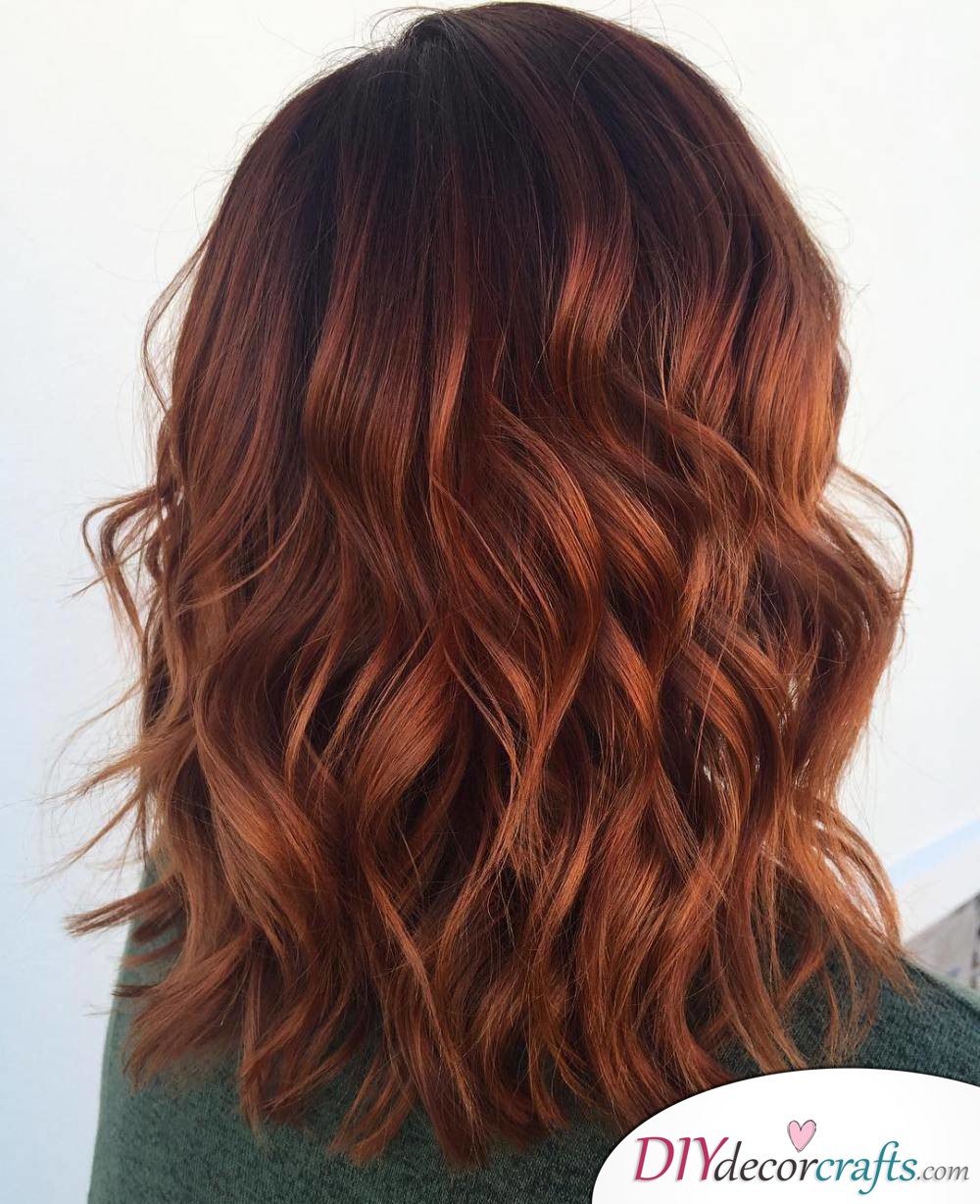 12 Fall Hair Color Ideas To Spice Things Up, Sensual Copper Hues
