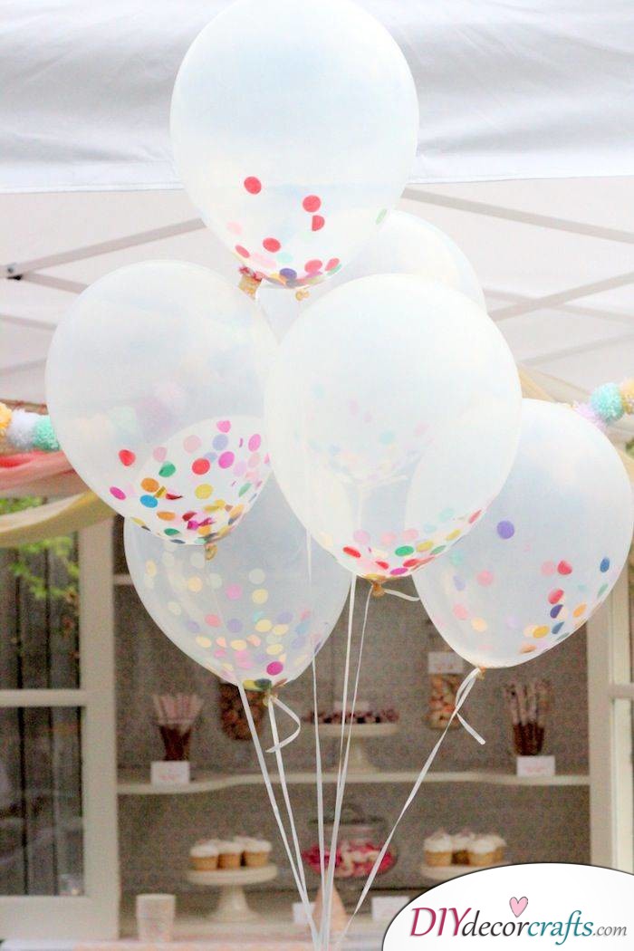 Simple DIY Party Decor Ideas For Any Occasion, Confetti-Filled Balloons