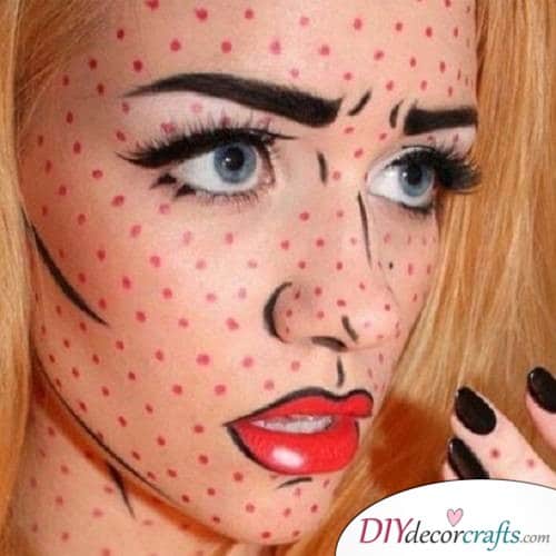 Pop Art Dots - Halloween Makeup Design