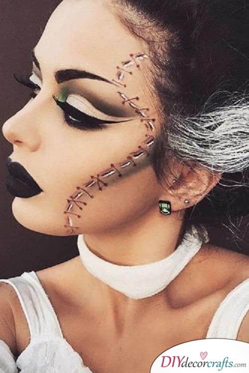 Frankenstein's Bride - Halloween Makeup Ideas