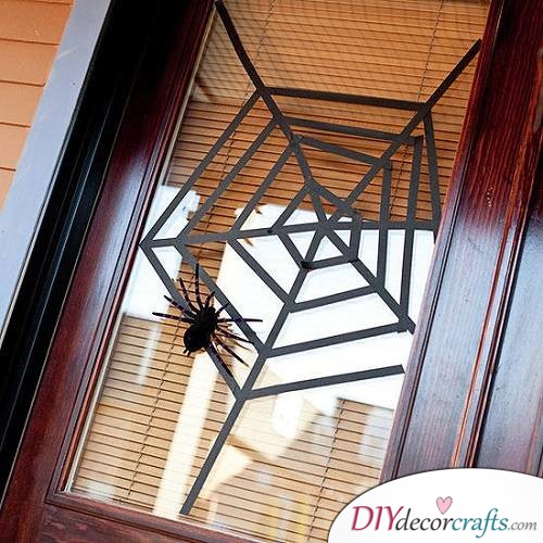 Spiderweb Window - Halloween Décor