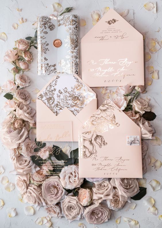 Pale Pale Colours - Handmade Wedding Invitations