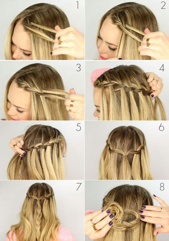 Waterfall Braid - Easy Braided Hairstyles