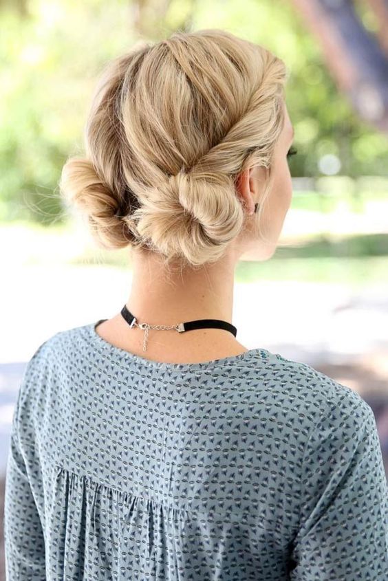 Buns Made out of Shorter Hair - A Bubbly Look