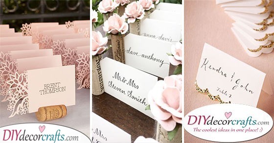 wedding name place cards ideas