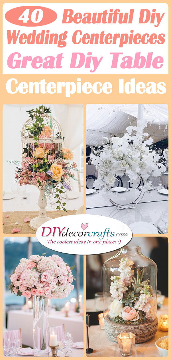 homemade wedding centerpieces