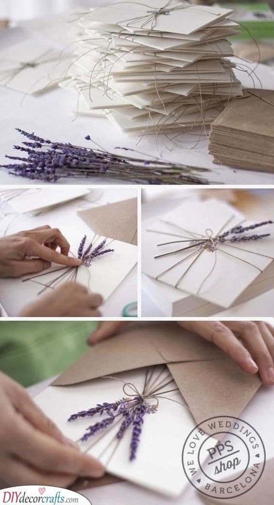 Simple, Natural and Elegant - Paper and Lavender
