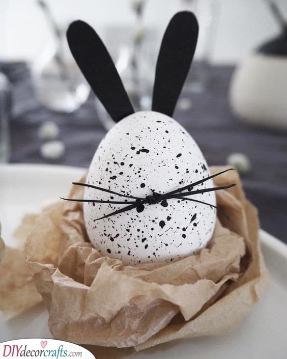 Stylish Easter Bunny - Easter Egg Decoration Ideas