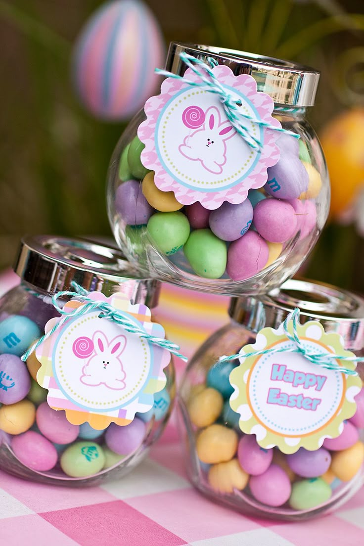 Jars Full of Chocolates - Tasty Easter Gift Ideas for Kids