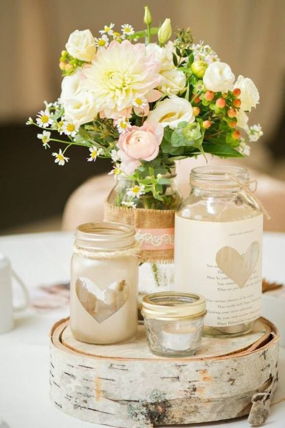 Mason Jars - Simple Centerpieces