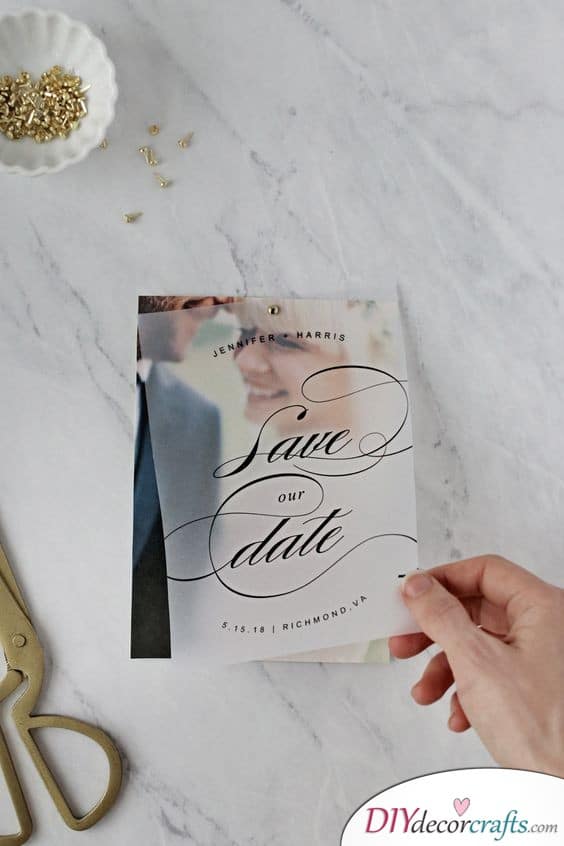 Layered Card - Gorgeous Save the Date Wedding Ideas