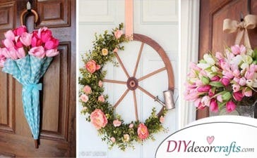 25 AMAZING SPRING DOOR DECORATIONS - A Variety of Spring Wreaths for the Front Door