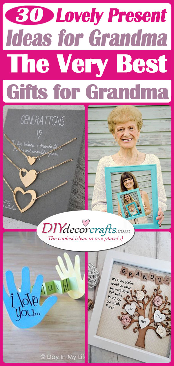 30 LOVELY PRESENT IDEAS FOR GRANDMA - The Very Best Gifts for Grandma