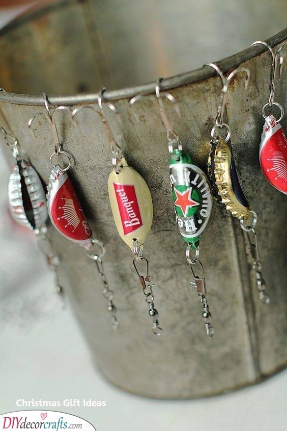 Bottle Cap Keychains - Unique Gifts for Boyfriends