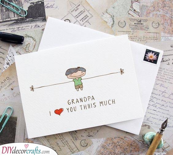 A Cute Card - Send Your Grandpa Lots of Love