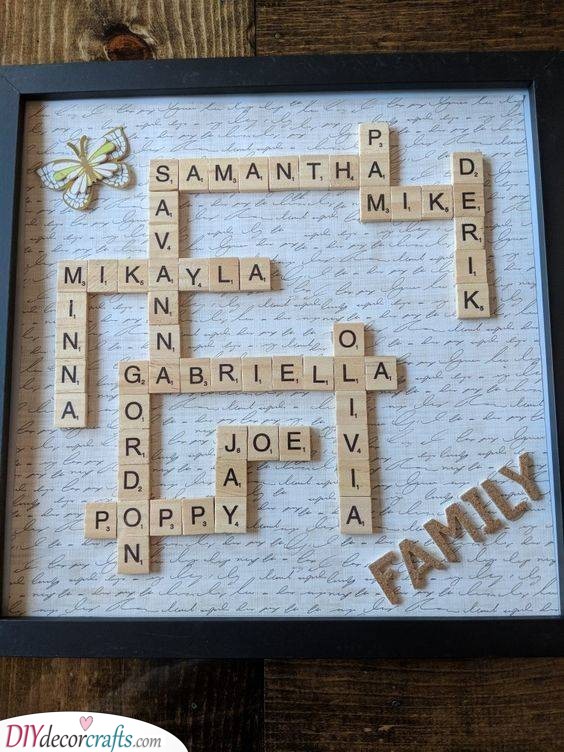 Personalised Scrabble Board - Presents for Grandad