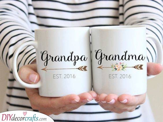 Matching Mugs - For Both Grandparents