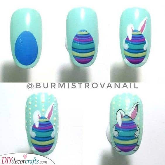 An Exquisite Easter Egg - Easter Nail Designs