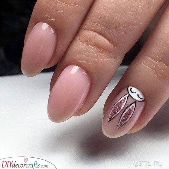 A Natural Look - Easter Nail Ideas