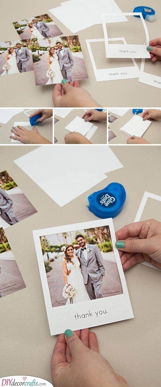 Polaroids - Photo Wedding Thank You Cards