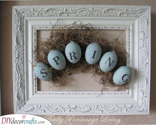 A Hatching Decor Idea - Spring Eggs 