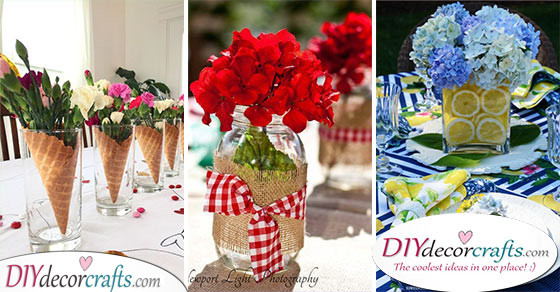 25 UNIQUE SUMMER TABLE DECORATIONS - Summer Table Centrepieces