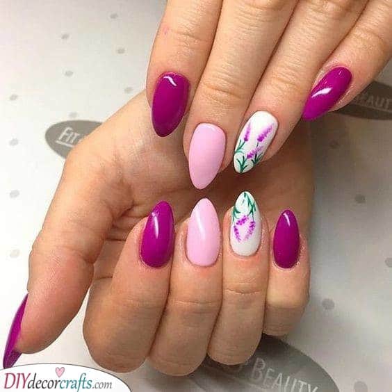 Lovely Lavenders - Spring Nail Designs