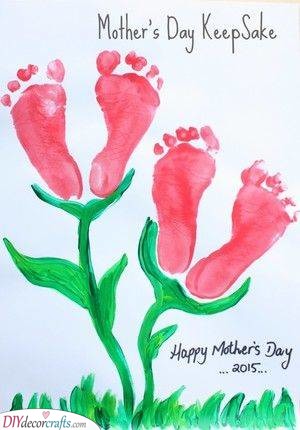 Floral Footprints - Personalised Mothers Day Gifts