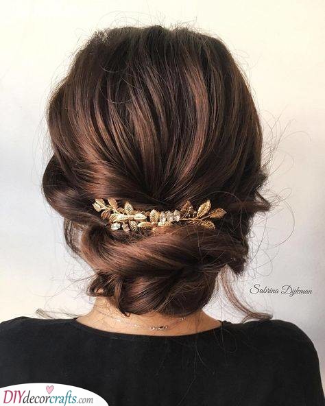 Gold Leaf Comb - Wedding Hair Accessories