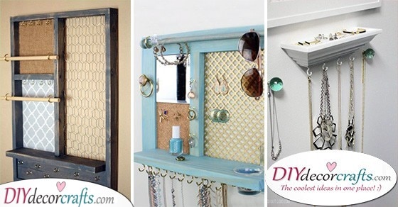 25 DIY JEWELLERY ORGANIZERS - Fabulous Jewellery Storage Ideas