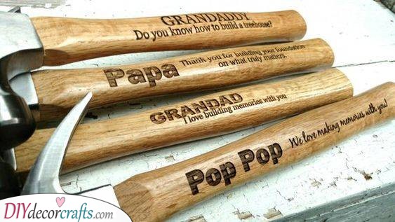 A Personalised Hammer - Birthday Gift Ideas for Grandpa