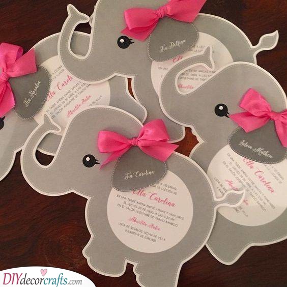 Elephants with Ribbons - Cards with Cuteness Overload