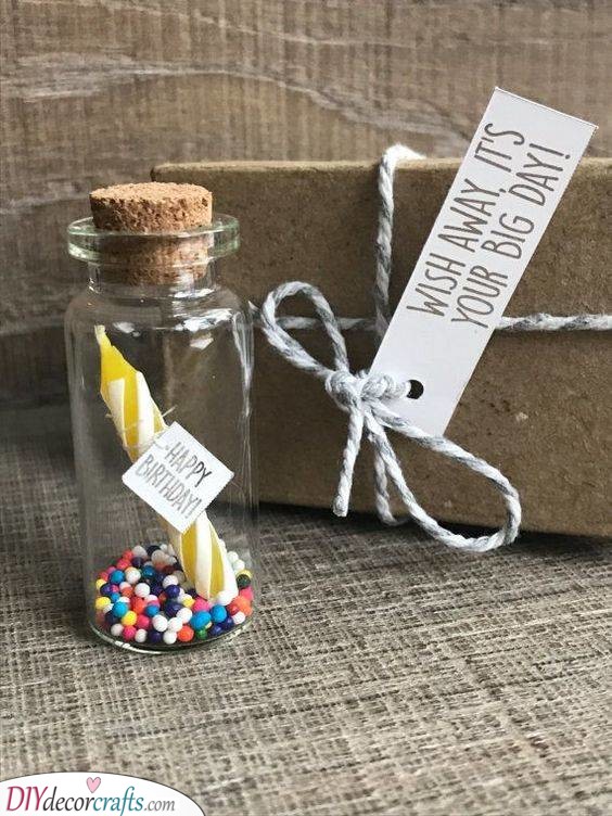 An Adorable Candle Idea - A Cute Addition to the Present