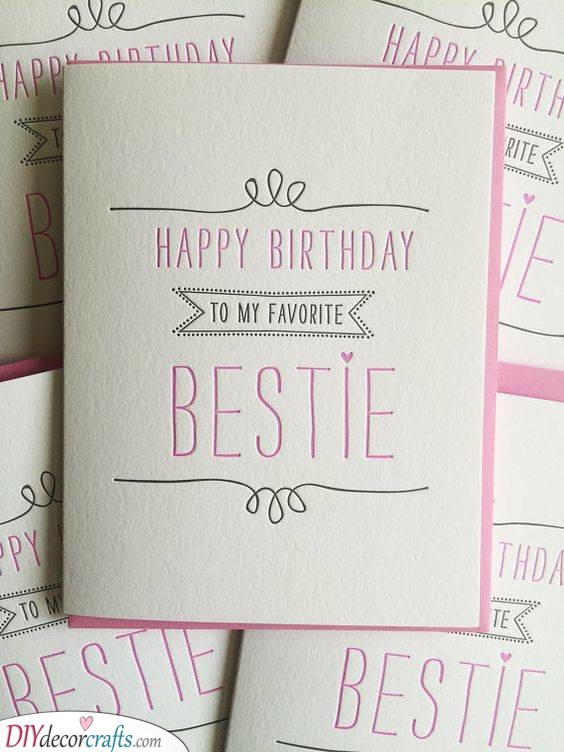 Heartfelt Card - Things to Get Your Best Friend for Her Birthday
