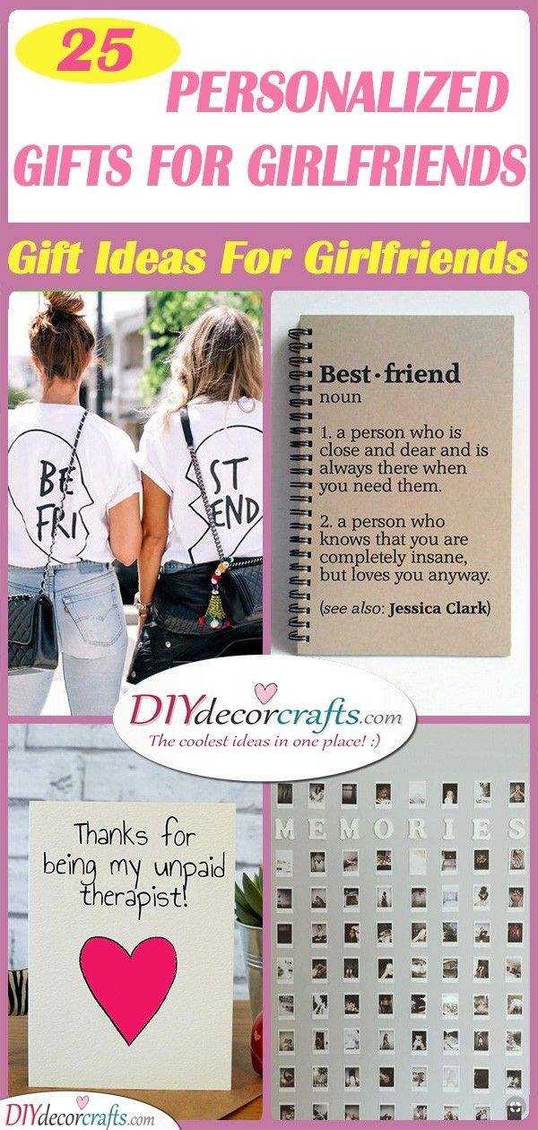 25 PERSONALIZED GIFTS FOR GIRLFRIENDS - Gift Ideas For Girlfriends