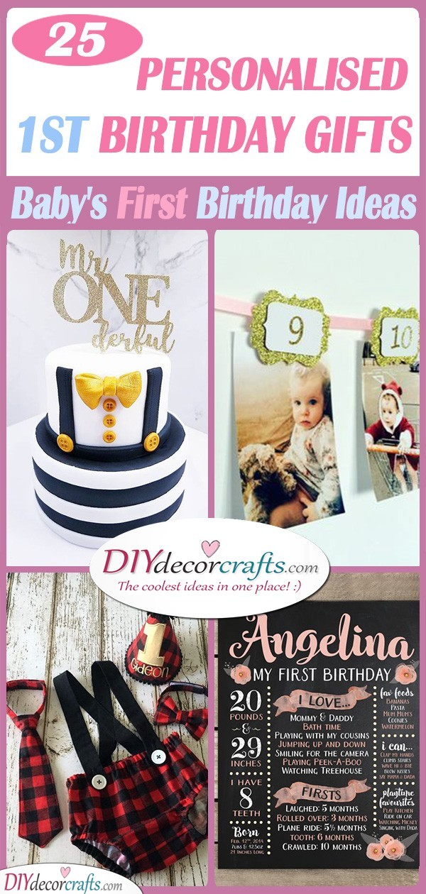 25 PERSONALISED 1ST BIRTHDAY GIFTS - A Baby's First Birthday Ideas