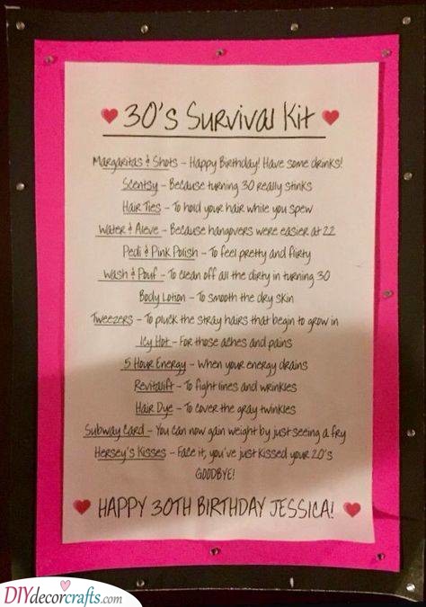 A Hilarious Survival Kit - Perfect for Your Thirties