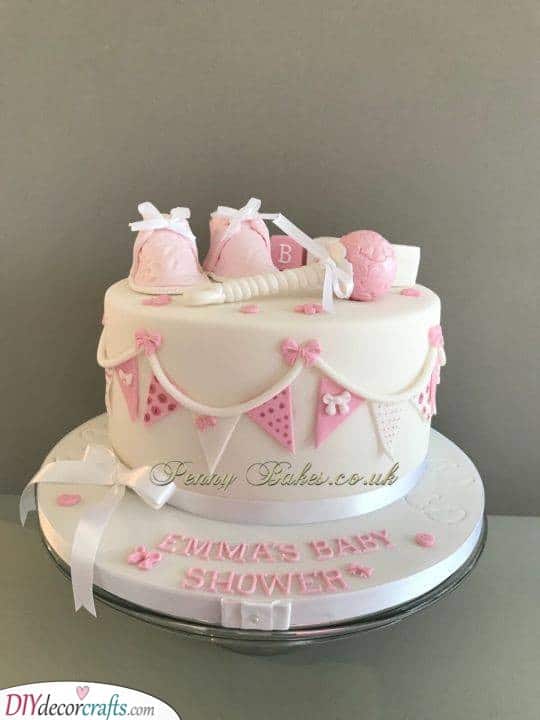 Perfect Pink - Baby Shower Cake Ideas for Girls