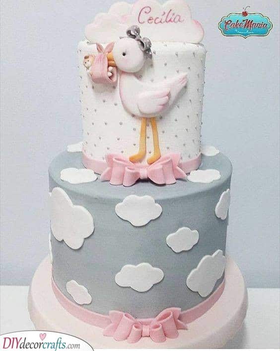 A Baby Bundle - Baby Shower Cakes for Girls