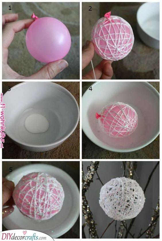 String Wrapped Balloons - DIY Gifts for Your Best Friend