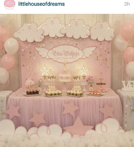 An Angelic Atmosphere - Baby Shower Theme Ideas